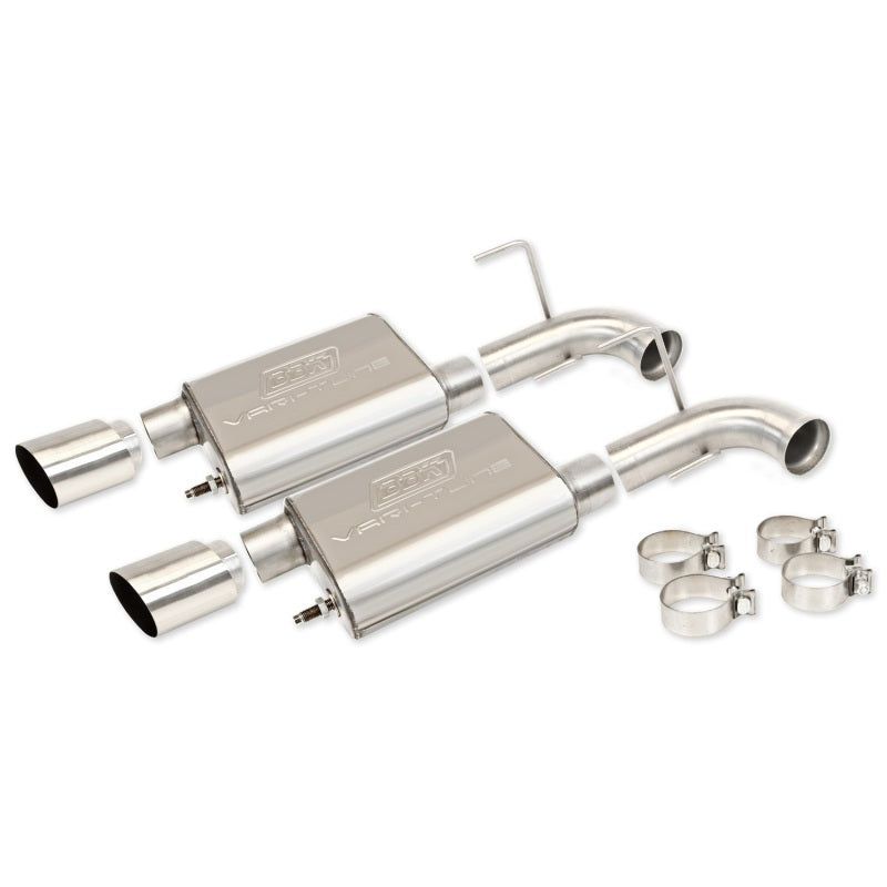 BBK 11-14 Mustang GT VariTune Axle Back Exhaust Kit (Stainless Steel) - DTX Performance