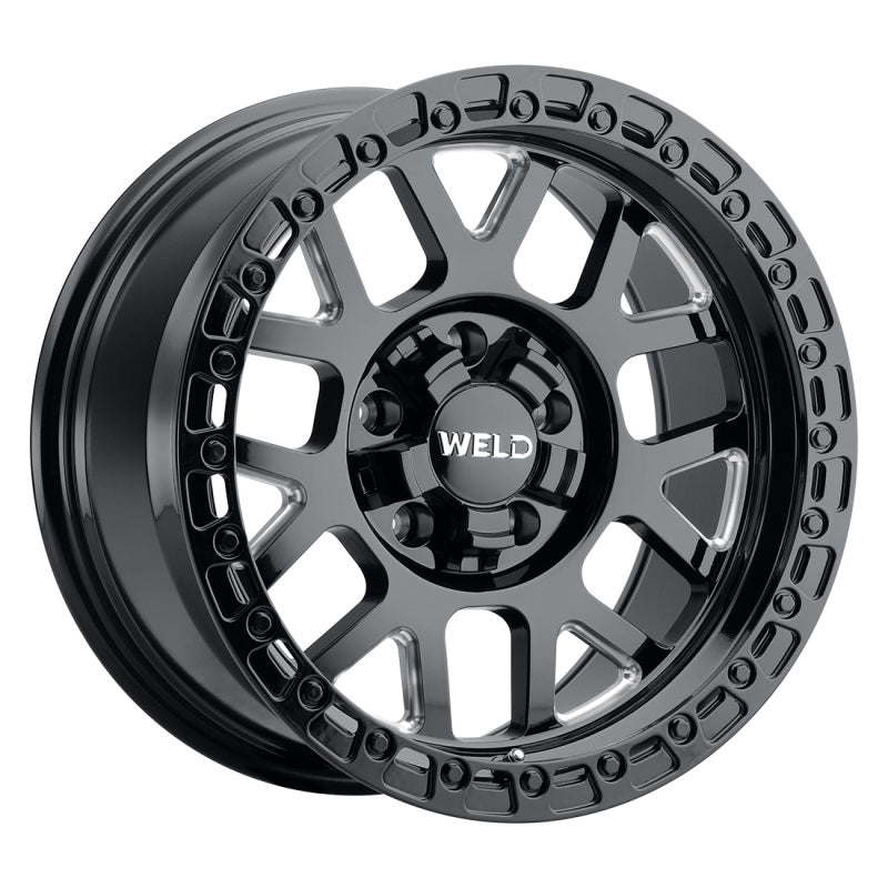 Weld Off-Road W105 17X10 Cinch 5X114.3 5X127 ET-25 BS4.50 Satin Black MIL / Gloss Black 78.1 - DTX Performance