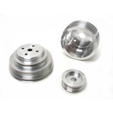 Load image into Gallery viewer, BBK 85-97 GM Truck 305 350 Underdrive Pulley Kit - Lightweight CNC Billet Aluminum (3pc) - DTX Performance