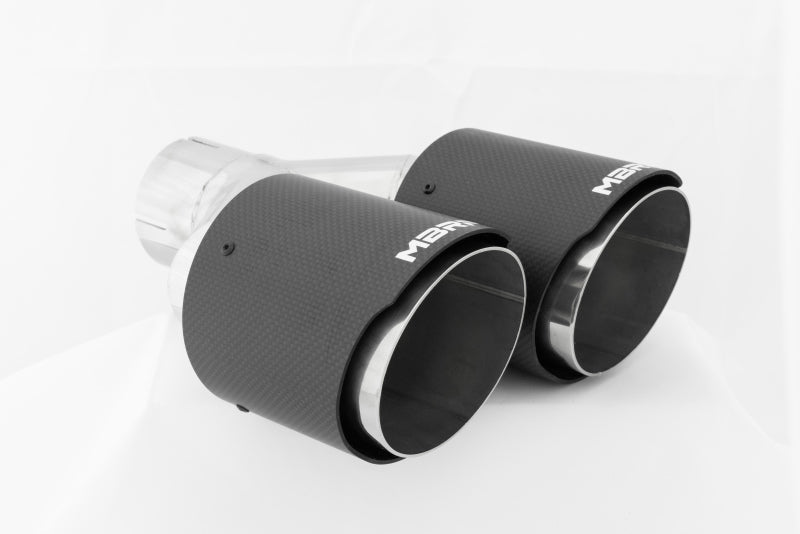 MBRP Universal Carbon Fiber Dual Tip 4in OD/2.5in Inlet - DTX Performance