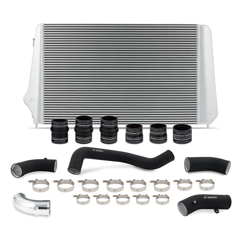 Mishimoto 17-19 GM L5P Duramax Intercooler Kit - Silver w/ WBK Pipes - DTX Performance