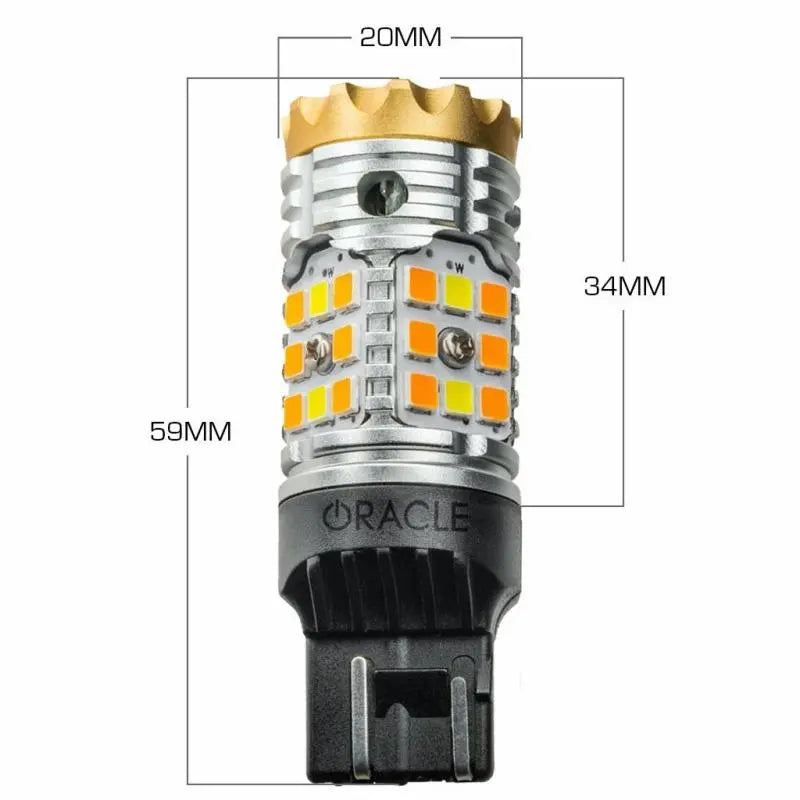 Oracle 7443-CK LED Switchback High Output Can-Bus LED Bulbs - Amber/White Switchback - DTX Performance