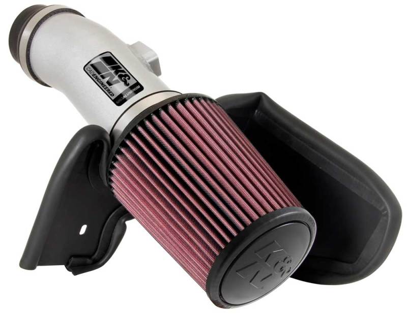 K&N 08 Honda Accord 3.5L-V6 Silver Typhoon Short Ram Intake - DTX Performance