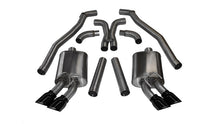 Load image into Gallery viewer, Corsa 12-13 Chevrolet Camaro Coupe ZL1 6.2L V8 Black Sport Cat-Back + XO Exhaust - DTX Performance