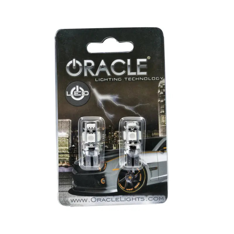 Oracle T10 5 LED 3 Chip SMD Bulbs (Pair) - Blue - DTX Performance