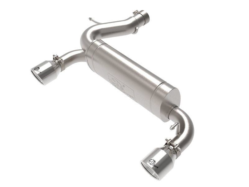 aFe Vulcan 3in 304 SS Axle-Back Exhaust 2021 Ford Bronco L4-2.3L (t)/V6-2.7L (tt) w/ Polished Tips - DTX Performance