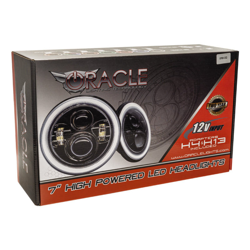 Oracle Jeep Wrangler JL/Gladiator JT 7in. High Powered LED Headlights (Pair) - Dynamic - Dynamic - DTX Performance