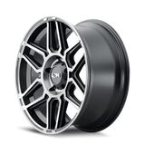 ION Type 146 17x9 / 8x170 BP / 0mm Offset / 125.2mm Hub Matte Black W/Machined Dart Tint Wheel