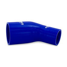 Load image into Gallery viewer, Mishimoto Silicone Reducer Coupler 45 Degree 2in to 3in - Blue - DTX Performance