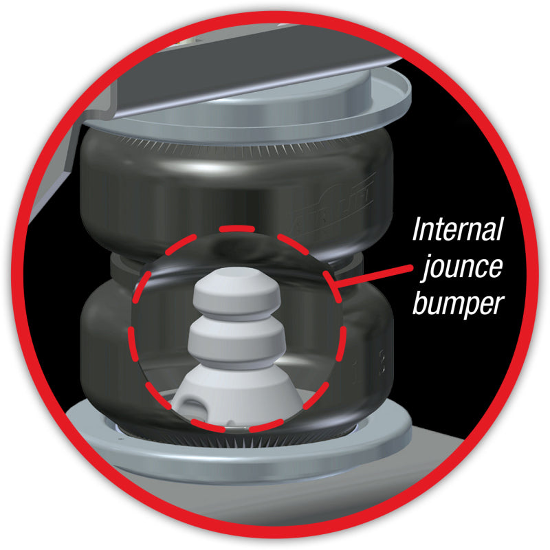 Air Lift Replacement Air Spring - Loadlifter 5000 Ultimate Bellows Type w/ internal Jounce Bumper - DTX Performance