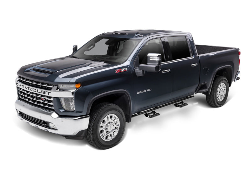 N-Fab RKR Step System 2019 Chevy/GMC 1500 Crew Cab - Cab Length - Tex. Black - 1.75in - DTX Performance