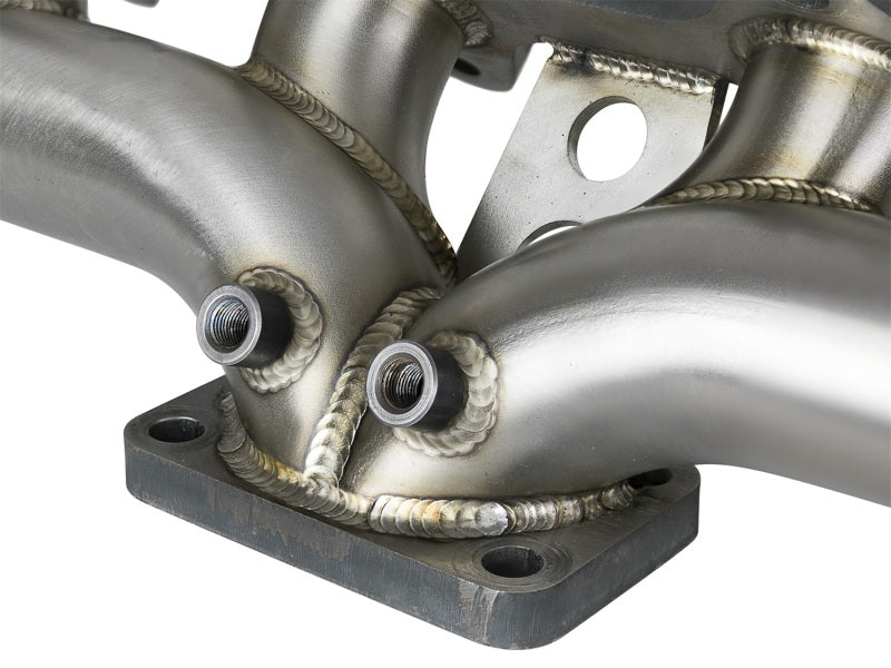 aFe Twisted Steel Header Turbo Manifold (T4) 98.5-02 Dodge Diesel Trucks L6 5.9L (td) - DTX Performance