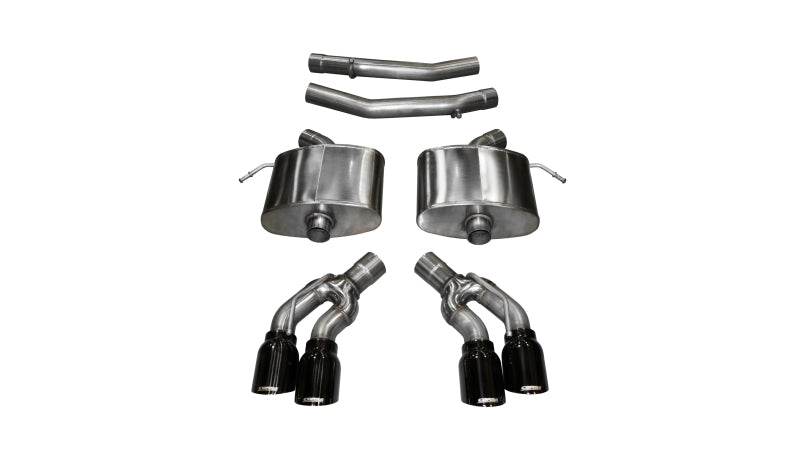 Corsa 2016 Cadillac CTS V 6.2L V8 2.75in Black Xtreme Axle-Back Exhaust - DTX Performance