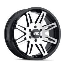 Load image into Gallery viewer, ION Type 142 17x9 / 5x127 BP / -12mm Offset / 78.1mm Hub Black/Machined Wheel - DTX Performance