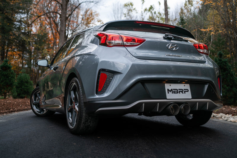 2019+ MBRP Hyundai Veloster Turbo Cat Back - T304 Stainless - Carbon Fiber Tip - DTX Performance