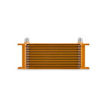 Load image into Gallery viewer, Mishimoto Universal 16-Row Oil Cooler Gold - DTX Performance