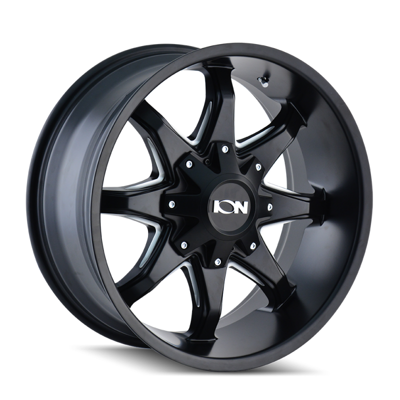 ION Type 181 18x9 / 5x114.3 BP / 18mm Offset / 87mm Hub Satin Black/Milled Spokes Wheel - DTX Performance