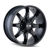 ION Type 181 17x9 / 5x114.3 BP / -12mm Offset / 87mm Hub Satin Black/Milled Spokes Wheel