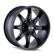 Load image into Gallery viewer, ION Type 181 20x9 / 8x180 BP / 0mm Offset / 124.1mm Hub Satin Black/Milled Spokes Wheel - DTX Performance