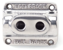 Load image into Gallery viewer, Edelbrock Polished Fuel Block Dual Carb - DTX Performance