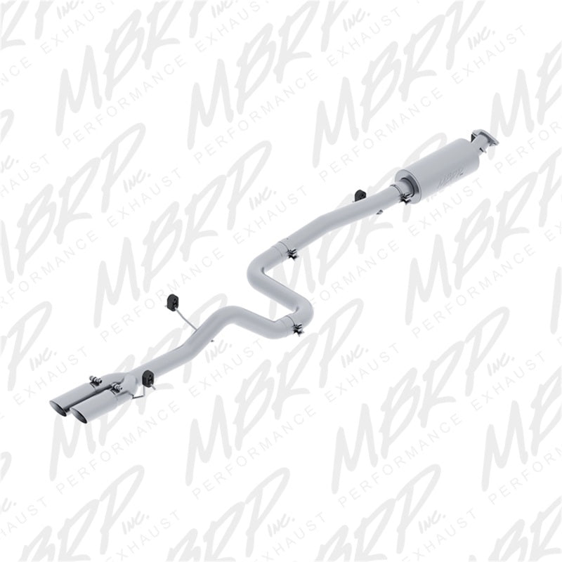 MBRP 14-19 Ford Fiesta ST 1.6L EcoBoost 3in Dual Outlet Alum Cat Back - DTX Performance