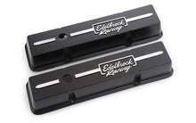 Load image into Gallery viewer, Edelbrock Valve Cover Racing Series Chevrolet 1959-1986 262-400 CI V8 Low Black - DTX Performance