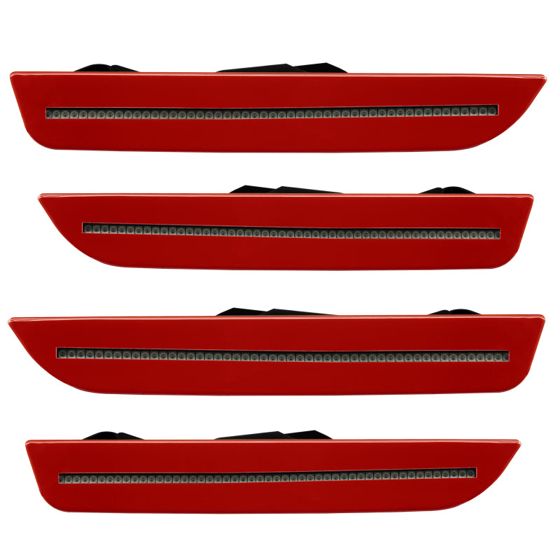 Oracle 10-14 Ford Mustang Concept Sidemarker Set - Tinted - Toreador Red Metallic (FL) - DTX Performance