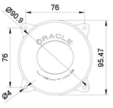 Oracle 95mm 15W High Beam LED Emitter - 6000K