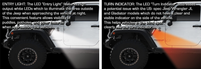 Oracle Sidetrack LED System For Jeep Wrangler JK - DTX Performance