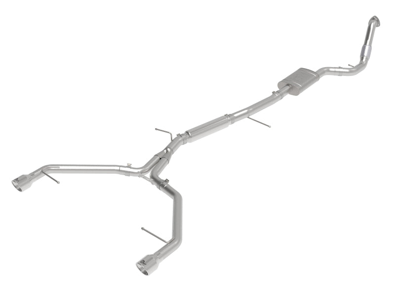 aFe 17-19 Audi A4 (B9) MACH Force-Xp 3in to 2.5in 304 SS Cat-Back Exhaust System-Dual Polished Tips - DTX Performance