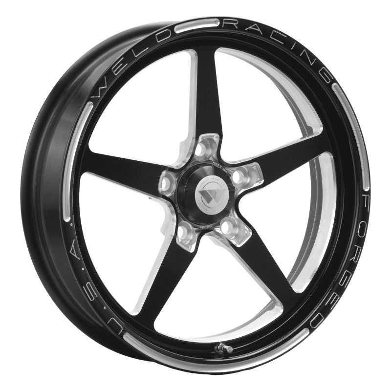 Weld Alumastar 1-Piece 17x4.5 / 5x4.5 BP / 2.25in. BS Black Wheel - Non-Beadlock - DTX Performance