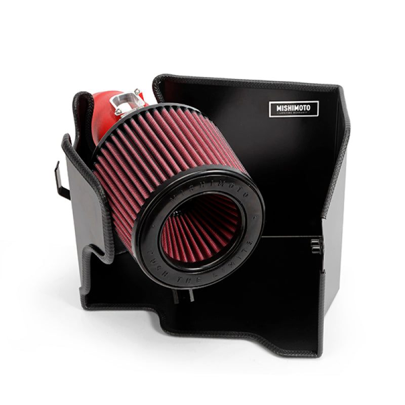 Mishimoto 14-16 Mini Cooper S 2.0L Performance Air Intake Kit - Wrinkle Red - DTX Performance