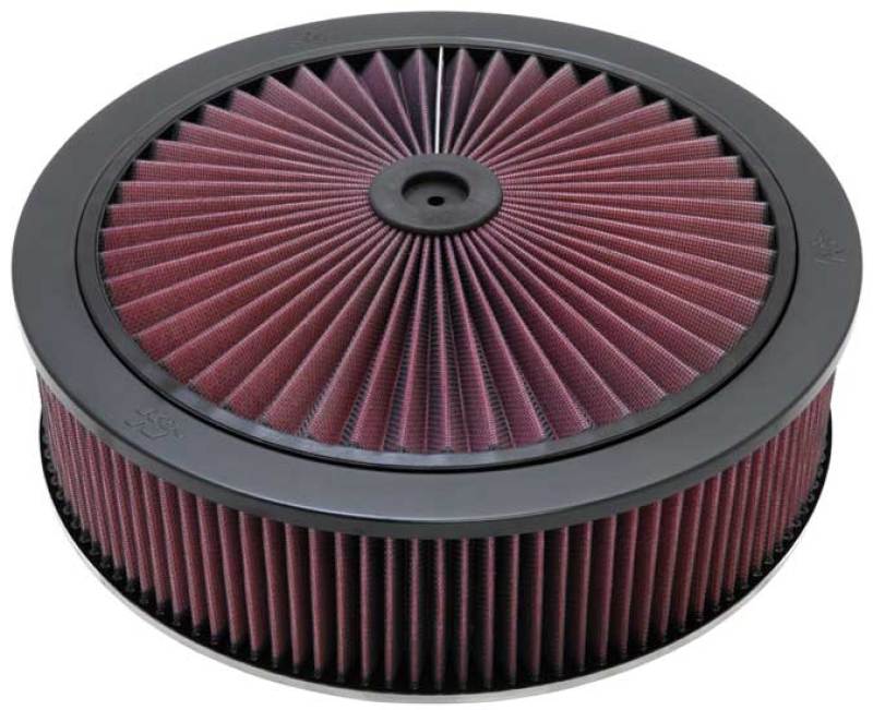 K&N X-Stream Top Filter Black 14 inch OD 5.125 inch Neck Flange 5.875 inch H - DTX Performance