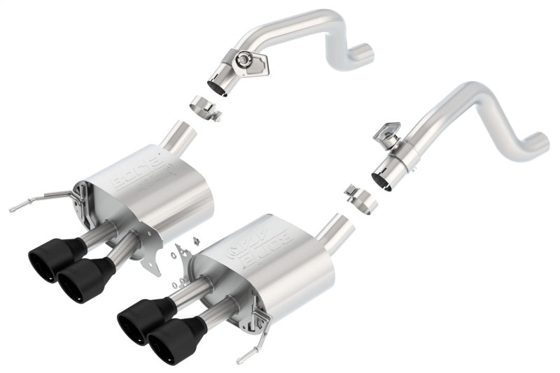 Borla 14-17 C7 Corvette Stingray Axle-Back ATAK Exhaust 2.75in to Muffler Dual 2.0in Out 4.25in Tip - DTX Performance