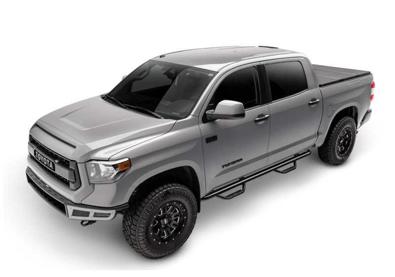 N-Fab Nerf Step 16-17 Nissan Titan XD Crew Cab 6.5ft Bed - Gloss Black - W2W - 3in - DTX Performance