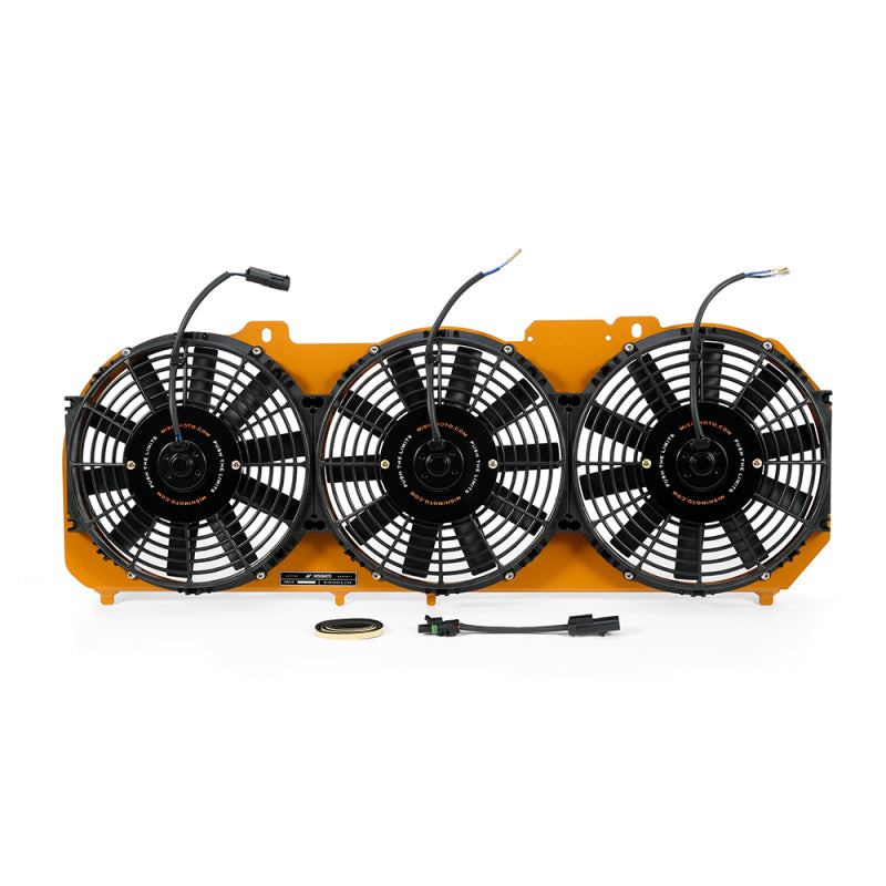 Mishimoto 89-01 Jeep Cherokee XJ 4.0L Performance Aluminum Fan Shroud w/o Controller - Gold - DTX Performance