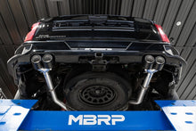 Load image into Gallery viewer, MBRP 19-21 Chevy Silverado 1500 6.2L 2.5in Dual Split Rear Cat Back w/ Quad Carbon Fiber Tips- T304 - DTX Performance