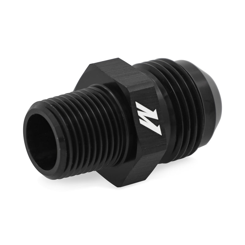 Mishimoto Aluminum -12AN to 3/4 NPT Fitting - Black - DTX Performance