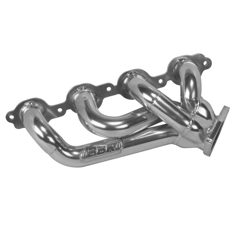 BBK 14-18 GM Truck 5.3/6.2 1 3/4in Shorty Tuned Length Headers - Polished Silver Ceramic - DTX Performance