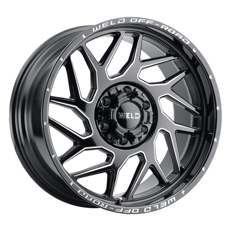 Weld Off-Road W117 20X10 Fulcrum 5X127 5X139.7 ET-18 BS4.75 Gloss Black MIL 87.1 - DTX Performance