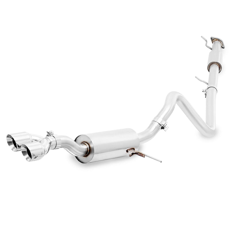 Mishimoto 14-16 Ford Fiesta ST 1.6L 2.5in Stainless Steel Resonated Cat-Back Exhaust w/ Polish Tips - DTX Performance