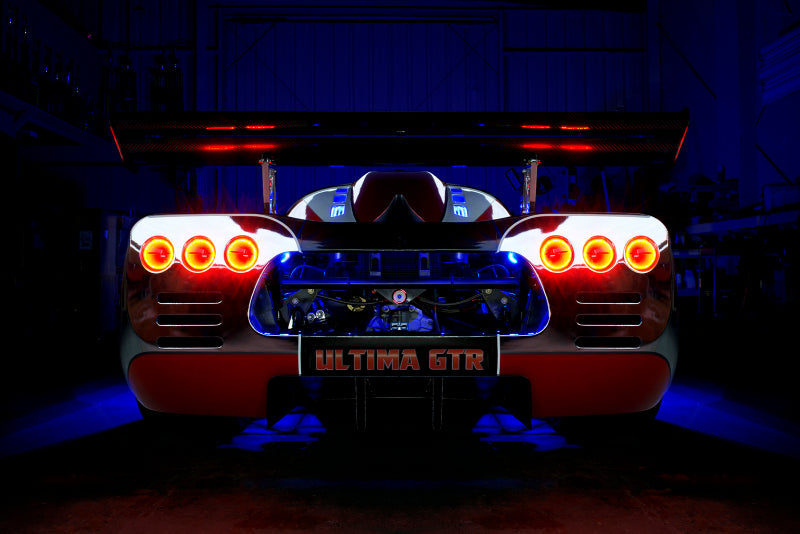 Oracle Ultima GTR LED Waterproof Tail Light Halo Kit - 6 Rings - Red - DTX Performance