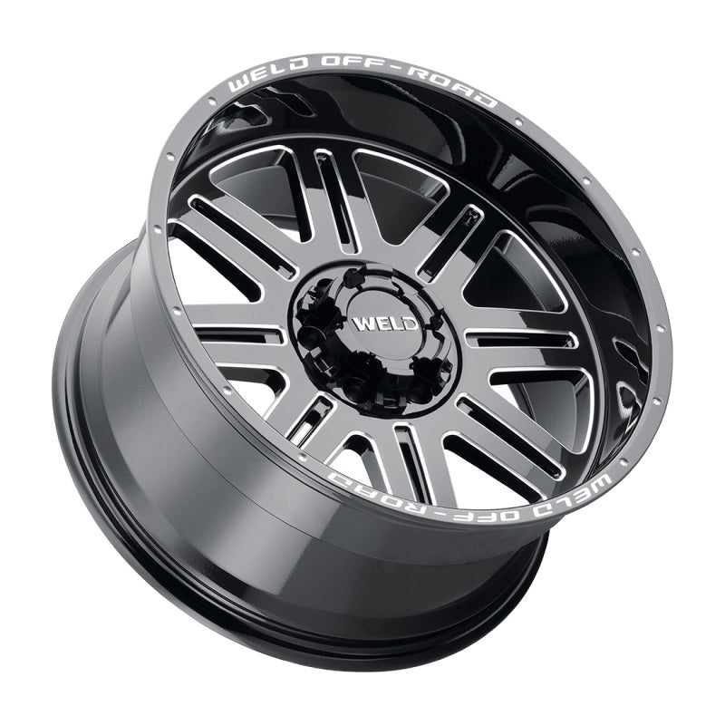 Weld Off-Road W103 20X10 Chasm 5X127 5X139.7 ET-25 BS4.50 Gloss Black MIL 87.1 - DTX Performance