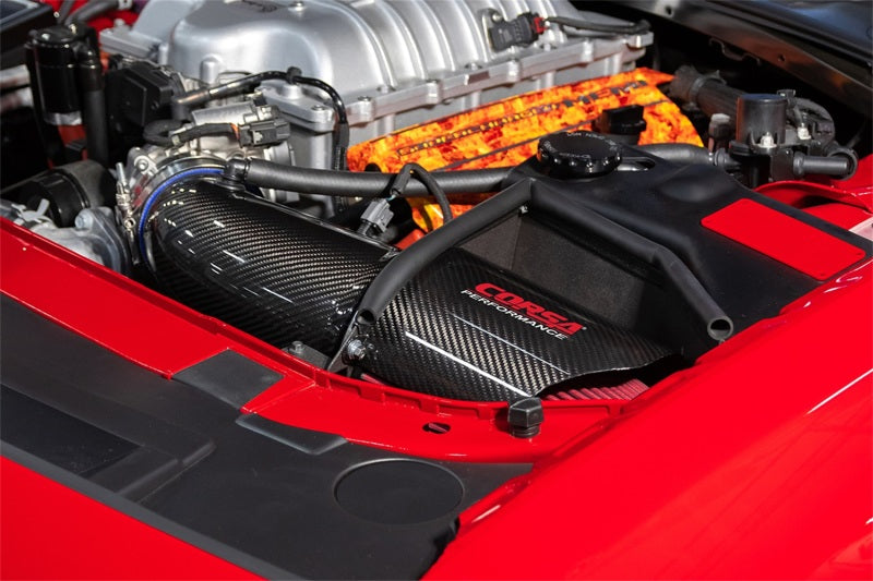 Corsa 19-21 Dodge Challenger SRT/Hellcat/Redeye/Demon Carbon Fiber Air Intake w/ MaxFlow 5 Oil Filt. - DTX Performance