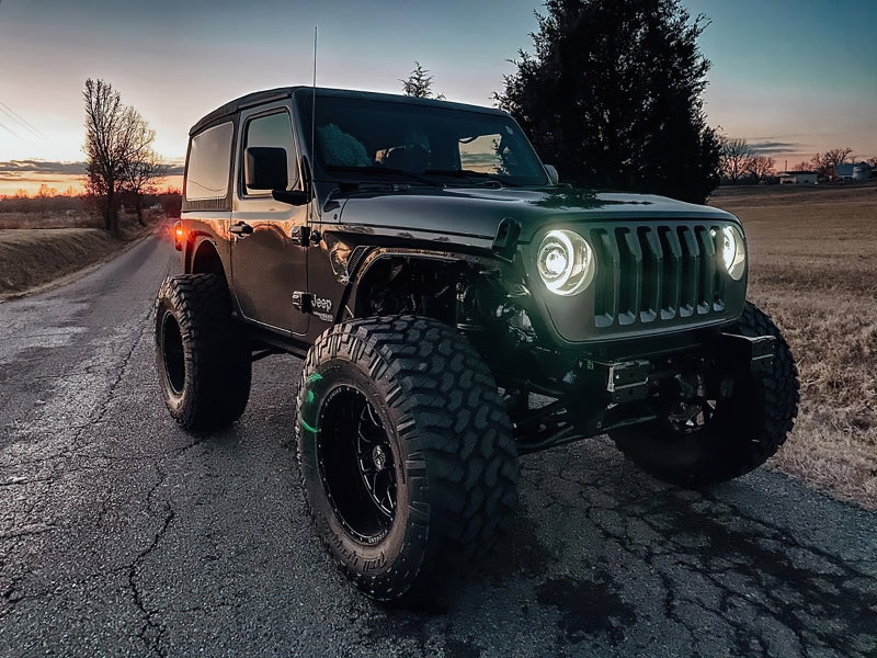 Oracle Oculus Bi-LED Projector Headlights for Jeep JL/Gladiator JT - Matte Black - 5500K - DTX Performance