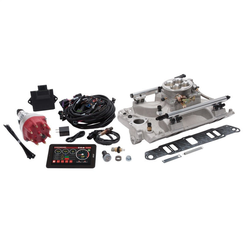 Edelbrock Pro Flo 4 EFI System Seq Port Pontiac 326-455ci 625 Max HP 35lb/hr Satin Finish - DTX Performance