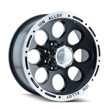 ION Type 174 15x10 / 5x120.65 BP / -38mm Offset / 83.82mm Hub Black/Machined Wheel