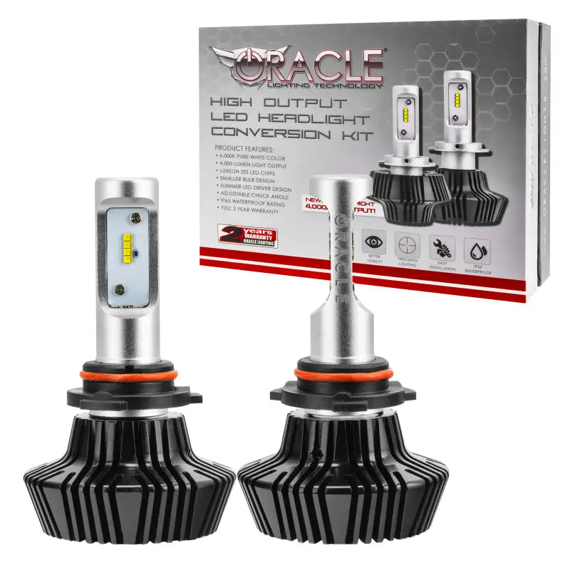 Oracle 9005 4000 Lumen LED Headlight Bulbs (Pair) - 6000K - DTX Performance