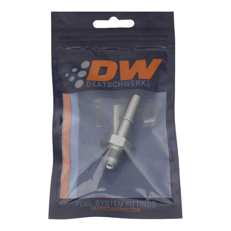 DeatschWerks 6AN Male Flare to 5/16IN Male EFI Quick Connect Adapter - DTX Performance