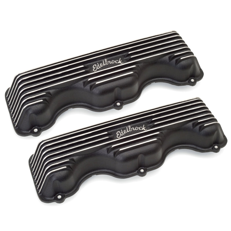 Edelbrock Valve Cover Classic Series Chevrolet W 348/409 CI V8 Black - DTX Performance